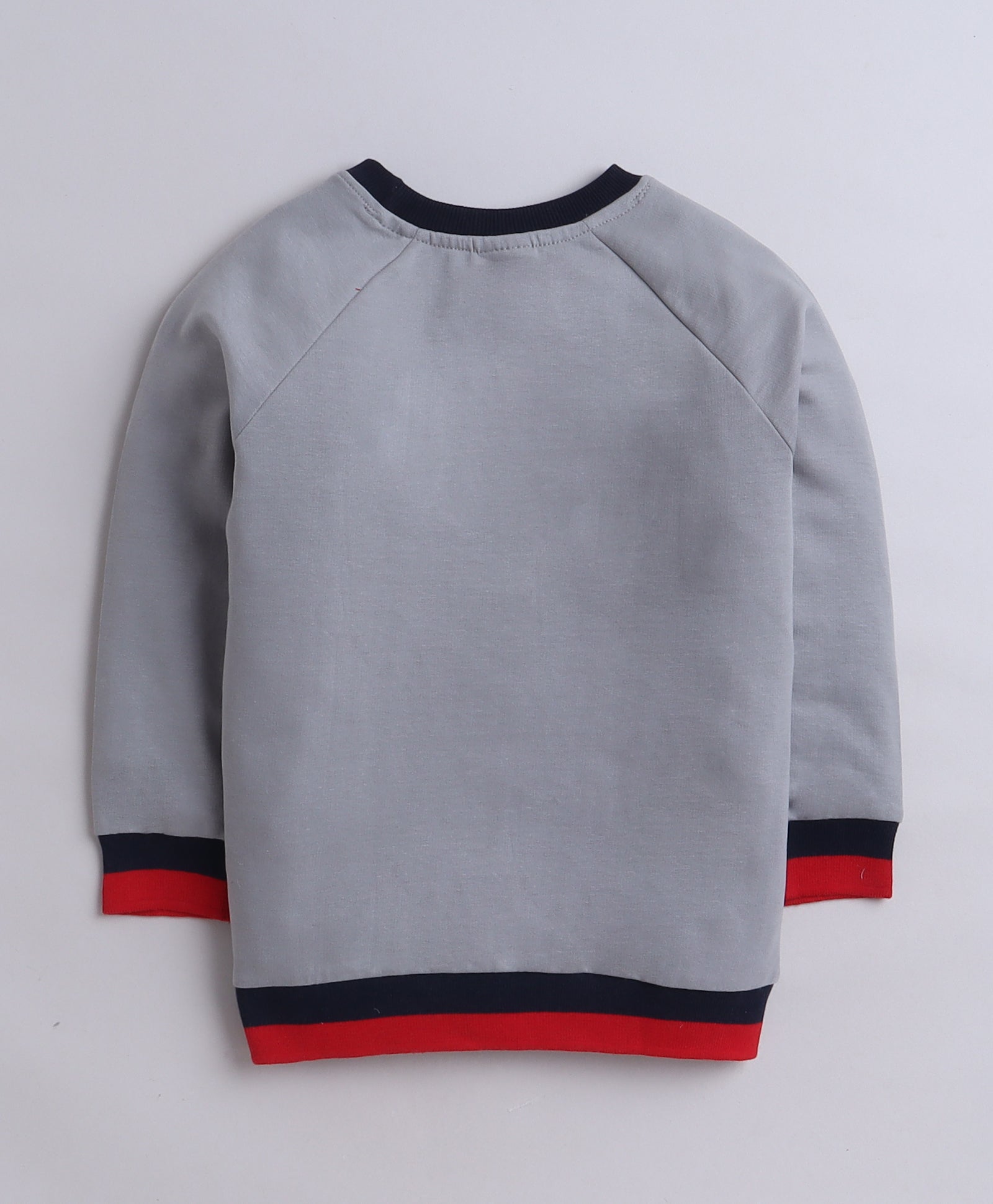 Boys French Terry Basket Ball Sweatshirt - Grey