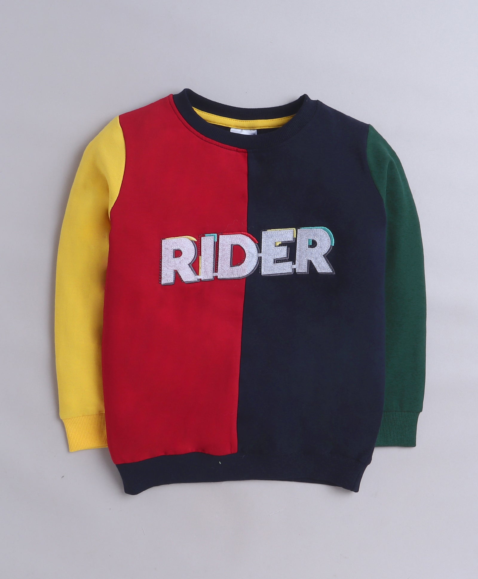 Boys French Terry Text Sweatshirt - Multi