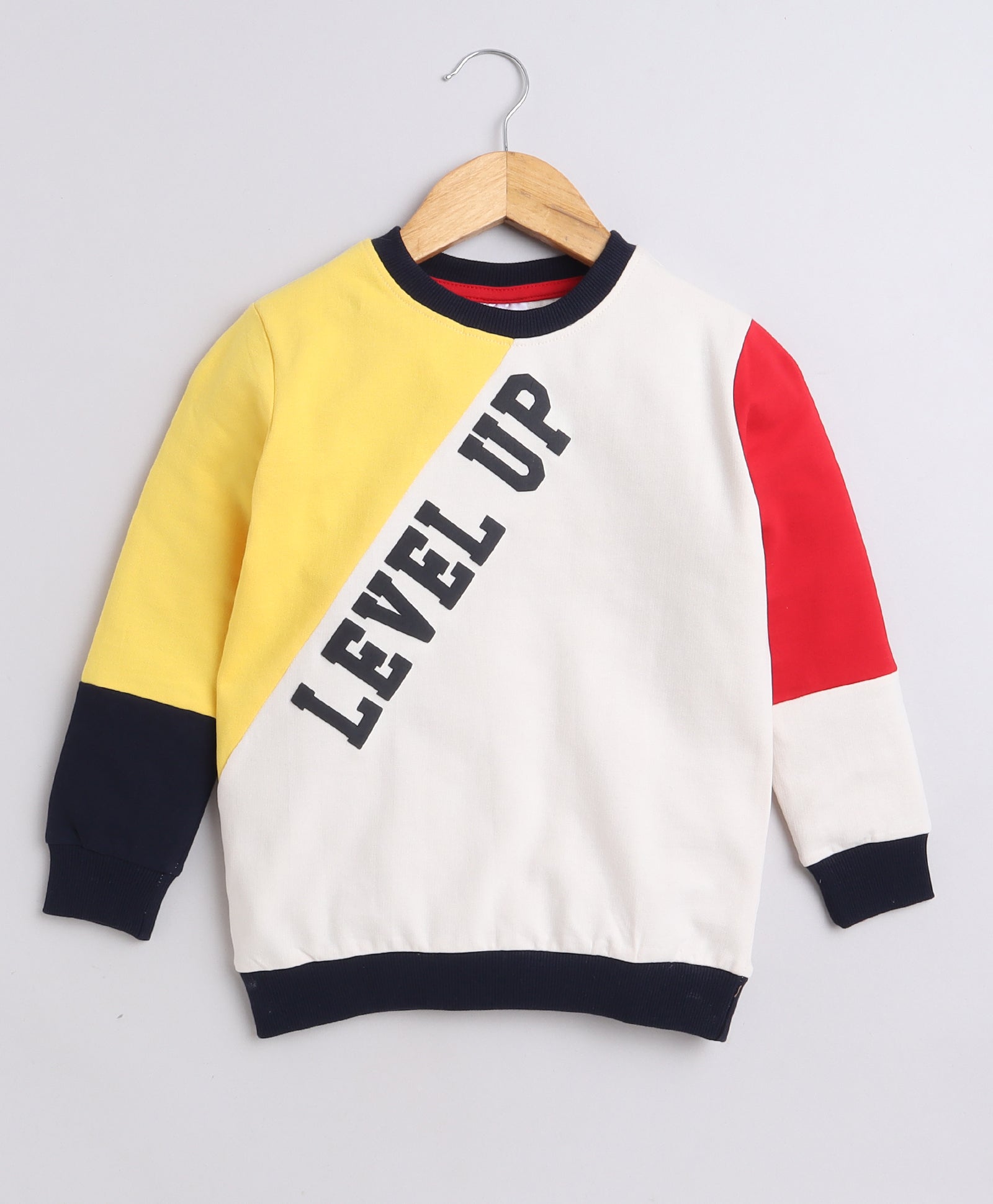 Boys French Terry Text Sweatshirt - Multi
