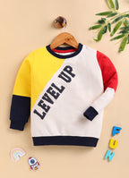 Bumzee Multi Cut & Sew Sweatshirt, Full Sleeves, French Terry (Style Peb9749N)