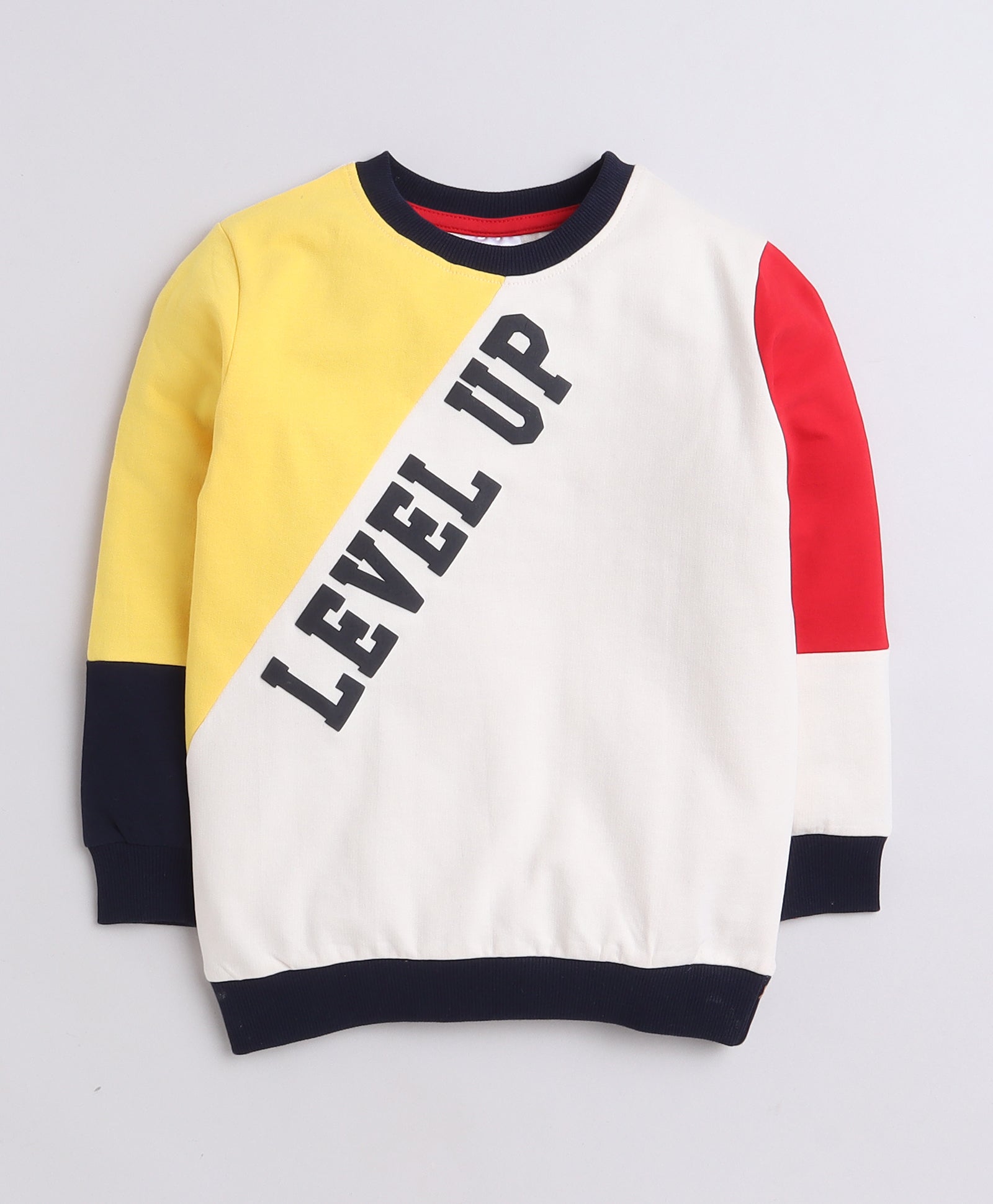 Boys French Terry Text Sweatshirt - Multi