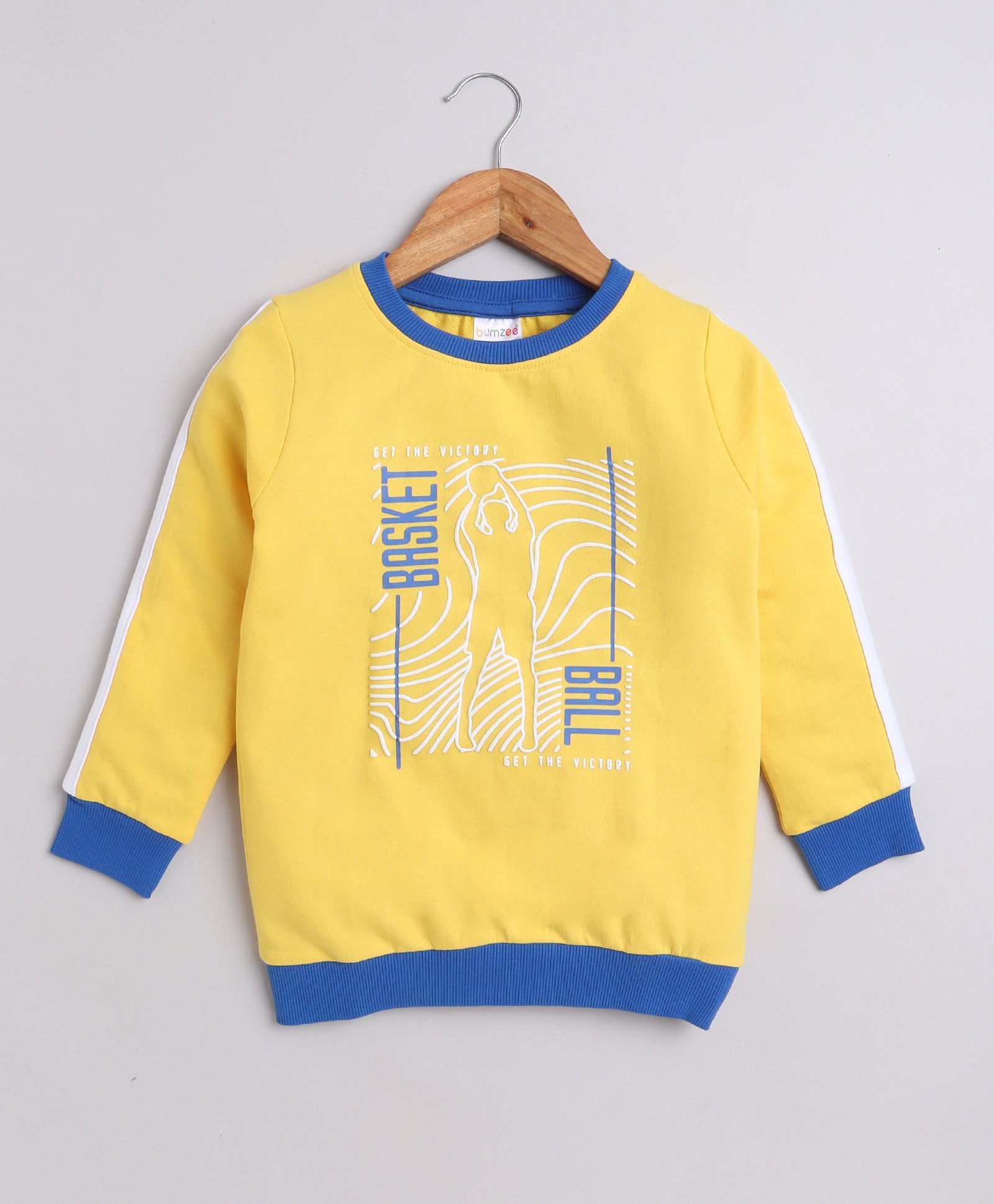 Boys French Terry Basketball Sweatshirt - Yellow