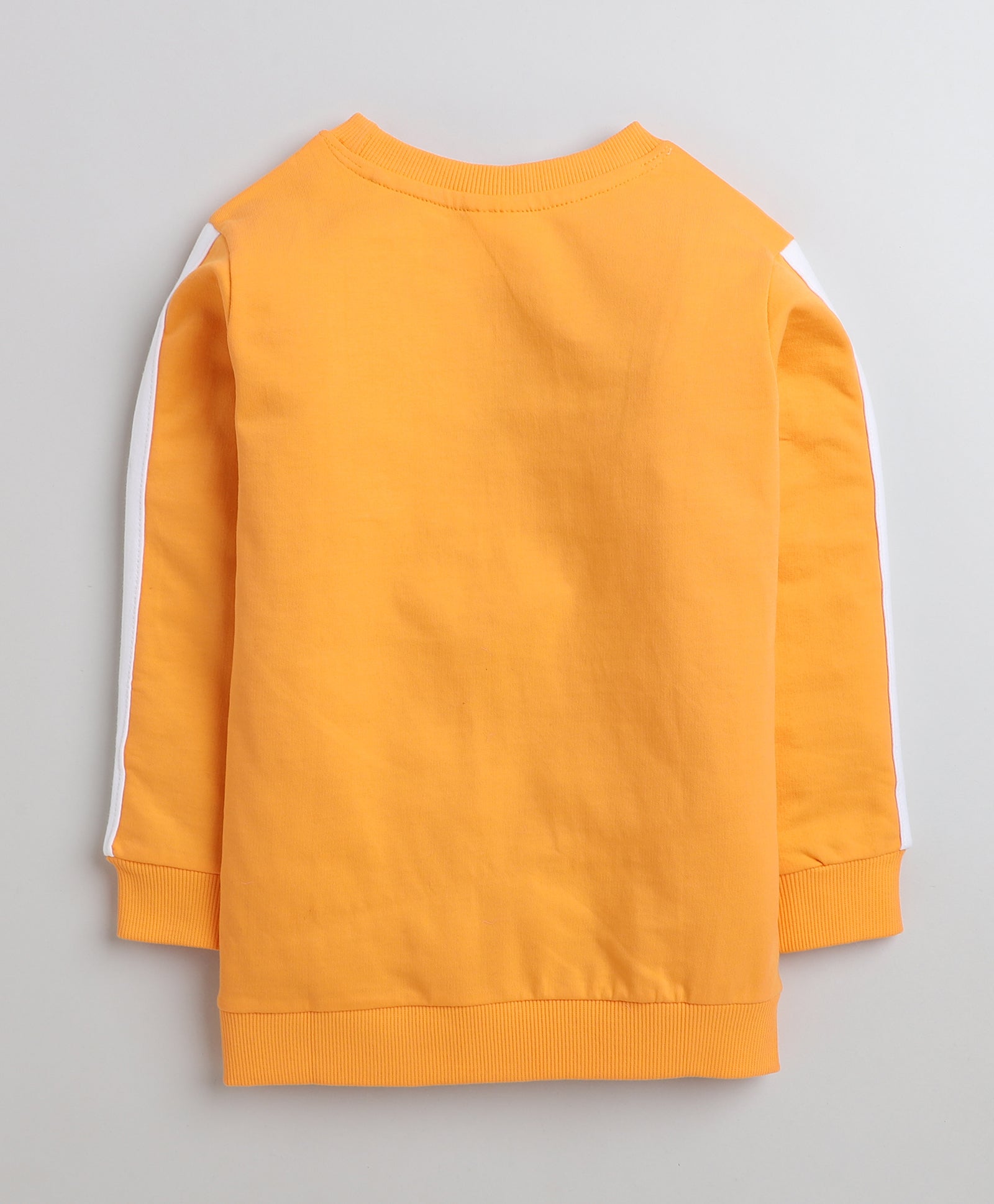 Boys French Terry Text Sweatshirt - Orange