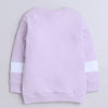 Girls French Terry Text & Wings Sweatshirt - Lilac