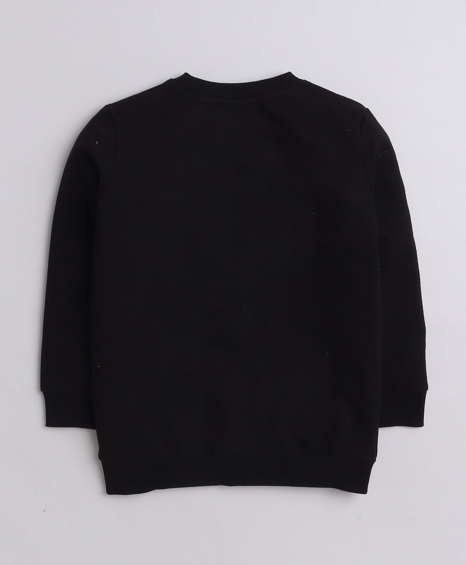 Girls French Terry Rainbow Sweatshirt - Black