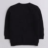 Girls French Terry Rainbow Sweatshirt - Black
