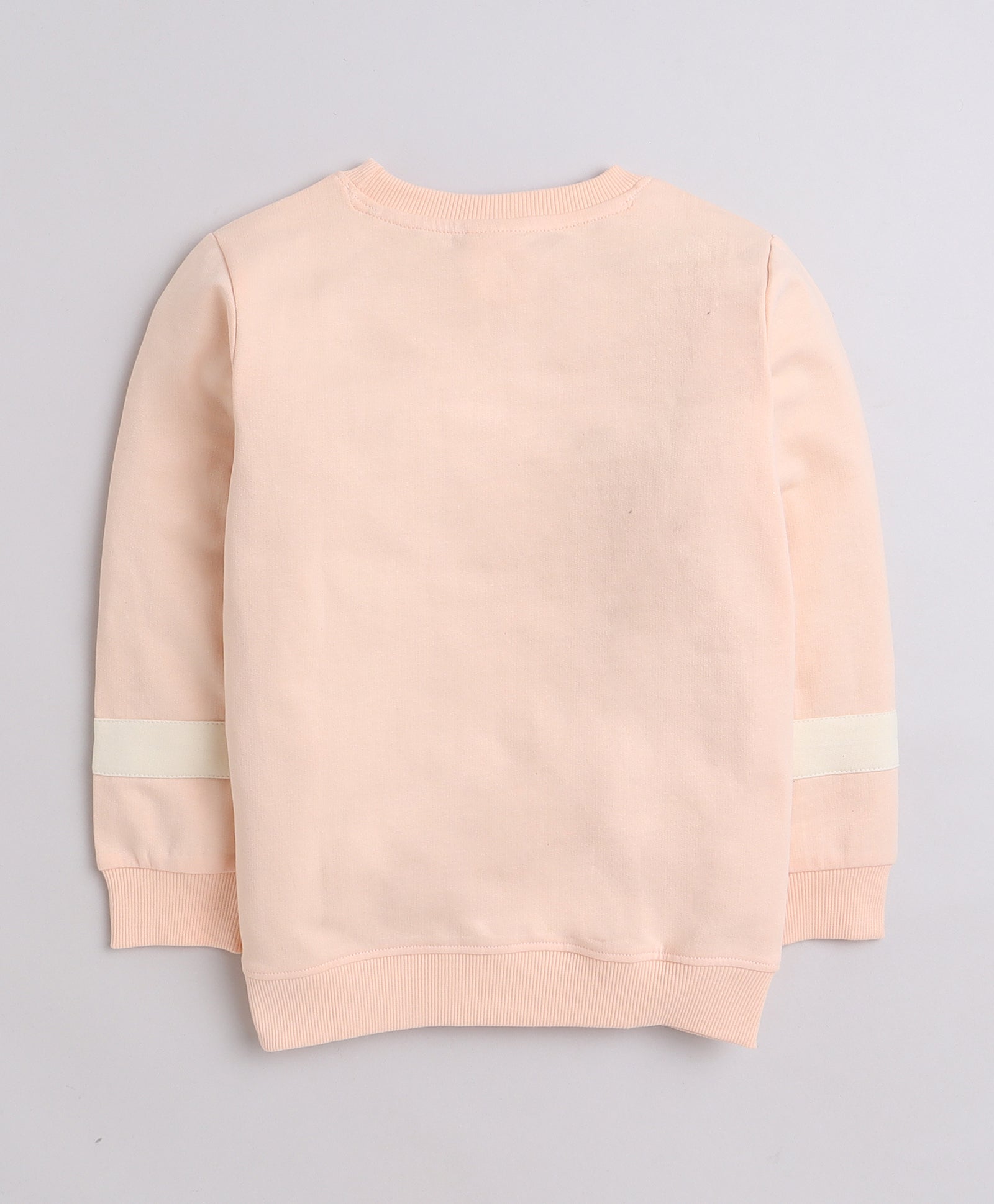 Girls French Terry Unicorn Sweatshirt - Peach