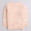 Girls French Terry Unicorn Sweatshirt - Peach