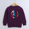 Girls French Terry Unicorn Sweatshirt - Wine