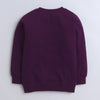 Girls French Terry Unicorn Sweatshirt - Wine