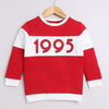 Girls French Terry Text Sweatshirt - Red