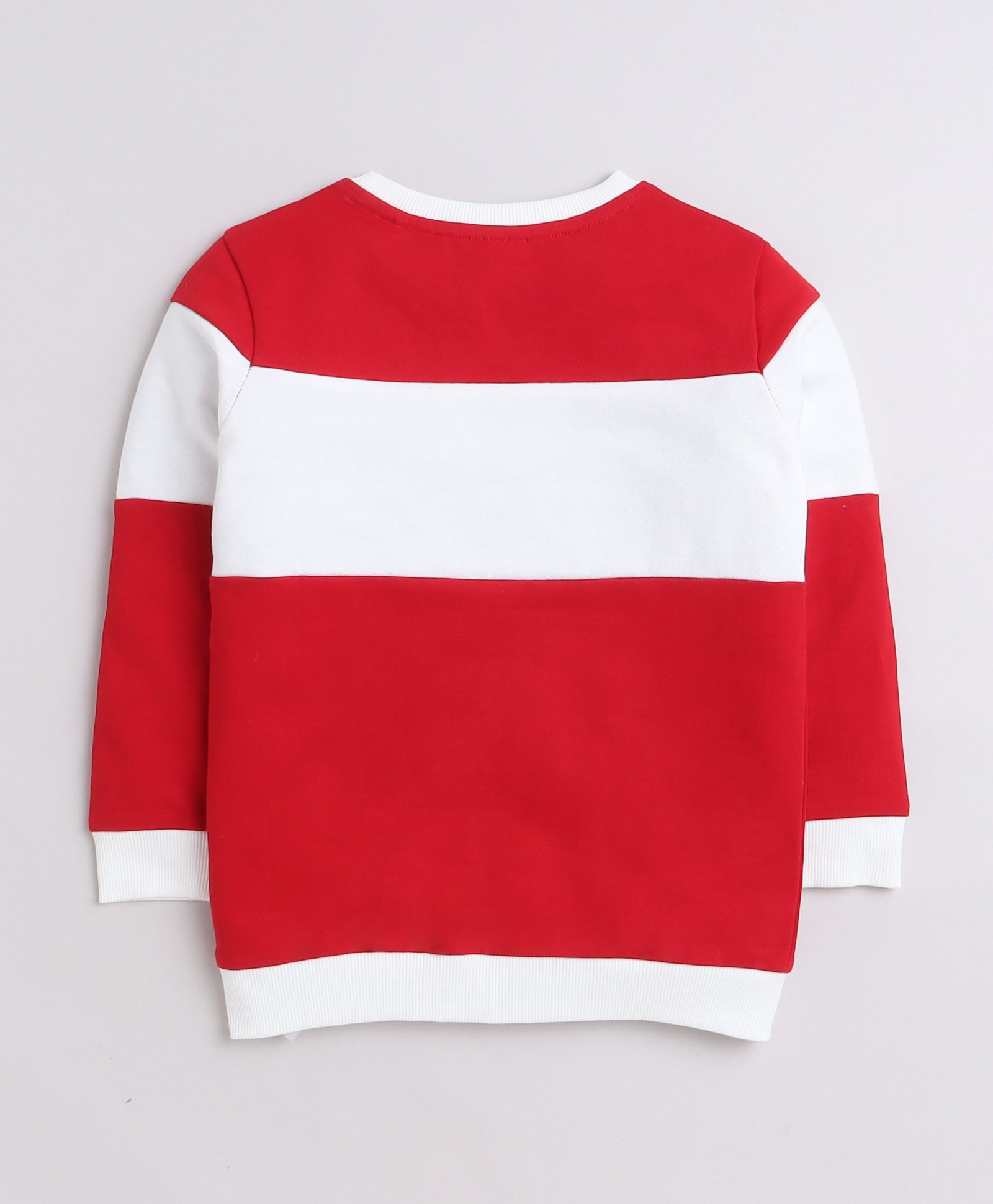 Girls French Terry Text Sweatshirt - Red