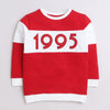 Girls French Terry Text Sweatshirt - Red