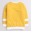 Girls French Terry Text Sweatshirt - Mustard