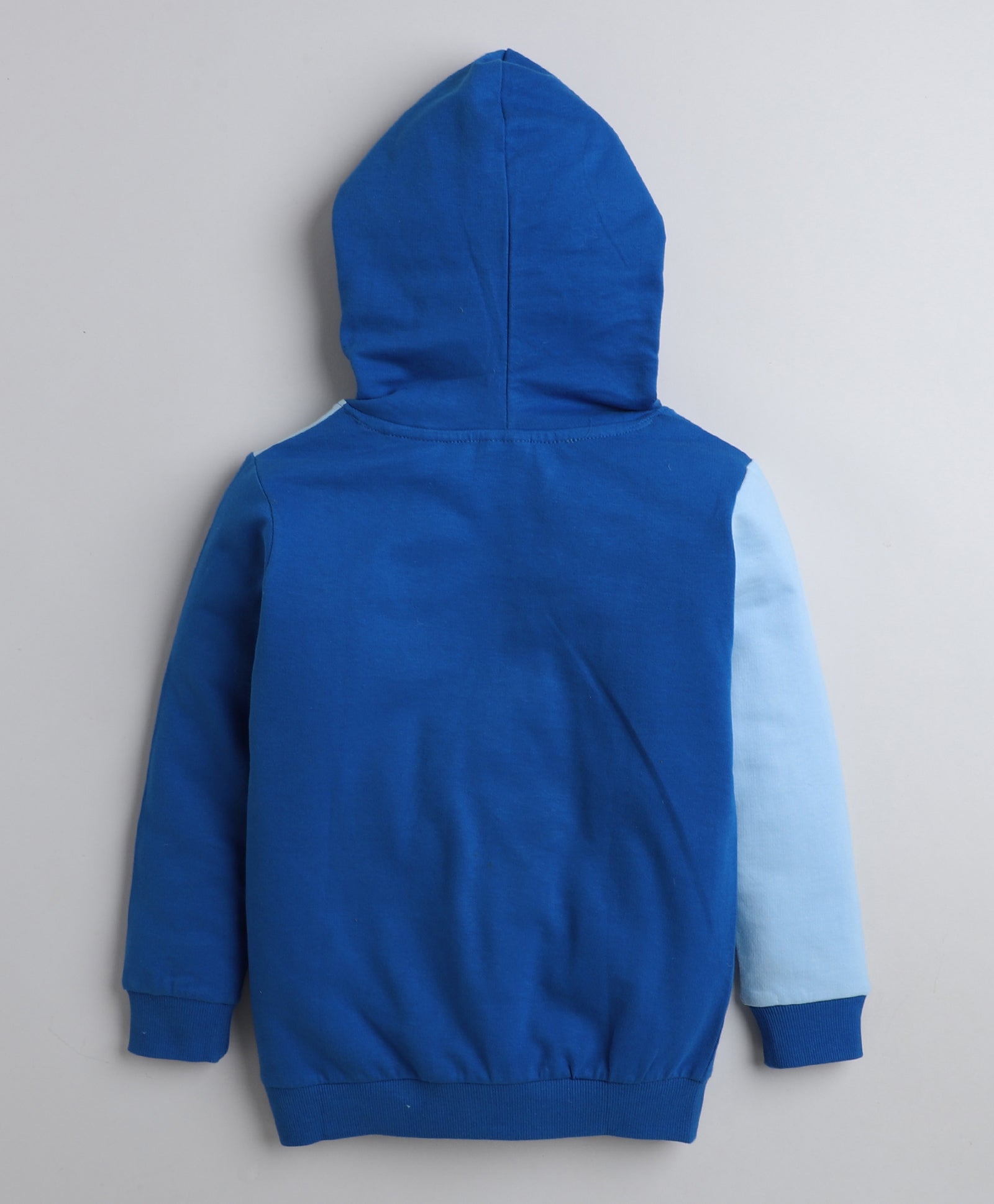 Boys Fleece Typography Hooded Sweatshirt - Royal Blue