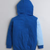 Boys Fleece Typography Hooded Sweatshirt - Royal Blue