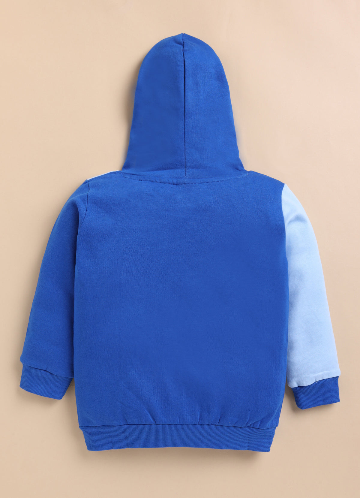 Bumzee Royal Blue Graphic Print Sweatshirt, Full Sleeves, Fleece, Hooded (Style Peb9775N)