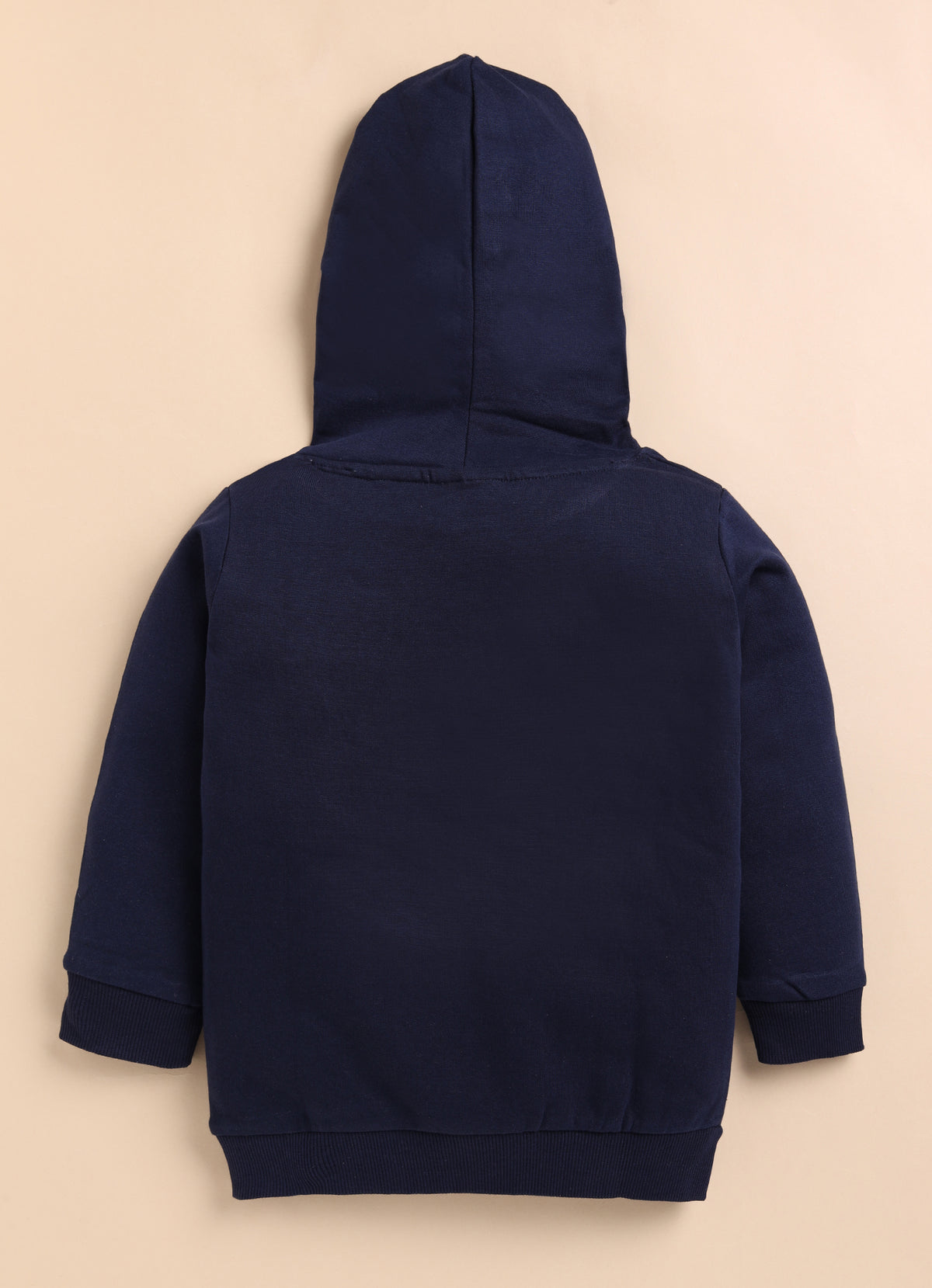 Bumzee Navy Graphic Print Sweatshirt, Full Sleeves, Fleece, Hooded (Style Peb9778N)
