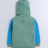 Boys French Terry Astronaut  Hooded Sweatshirt - Green & Blue