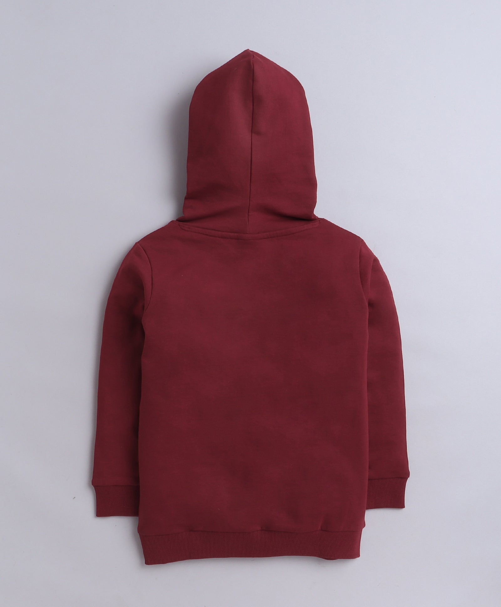 Girls French Terry Graphic Hooded Sweatshirt - Red