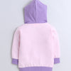 Girls French Terry Unicorn Hooded Sweatshirt - Pink & Purple