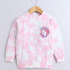 Girls French Terry Unicorn Hooded Sweatshirt - Pink