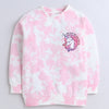 Girls French Terry Unicorn Hooded Sweatshirt - Pink