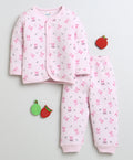 Bumzee Pink Animal Print Winter Set, Full Sleeves, Padded (Style Peb9813)