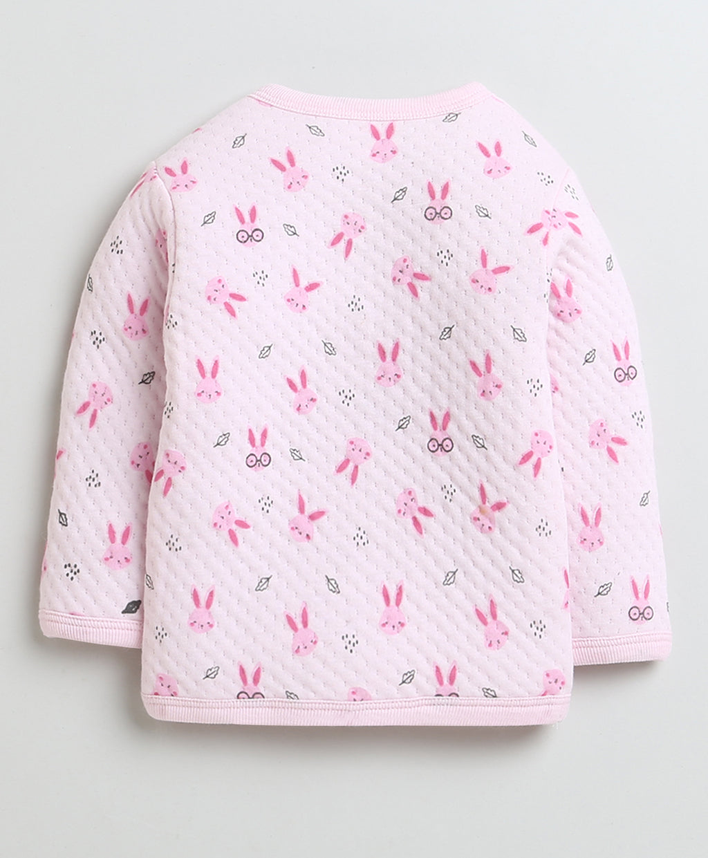 Bumzee Pink Animal Print Winter Set, Full Sleeves, Padded (Style Peb9813)