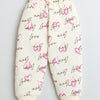 Girls Polyfill Text & Heart Polyfill Set - Cream