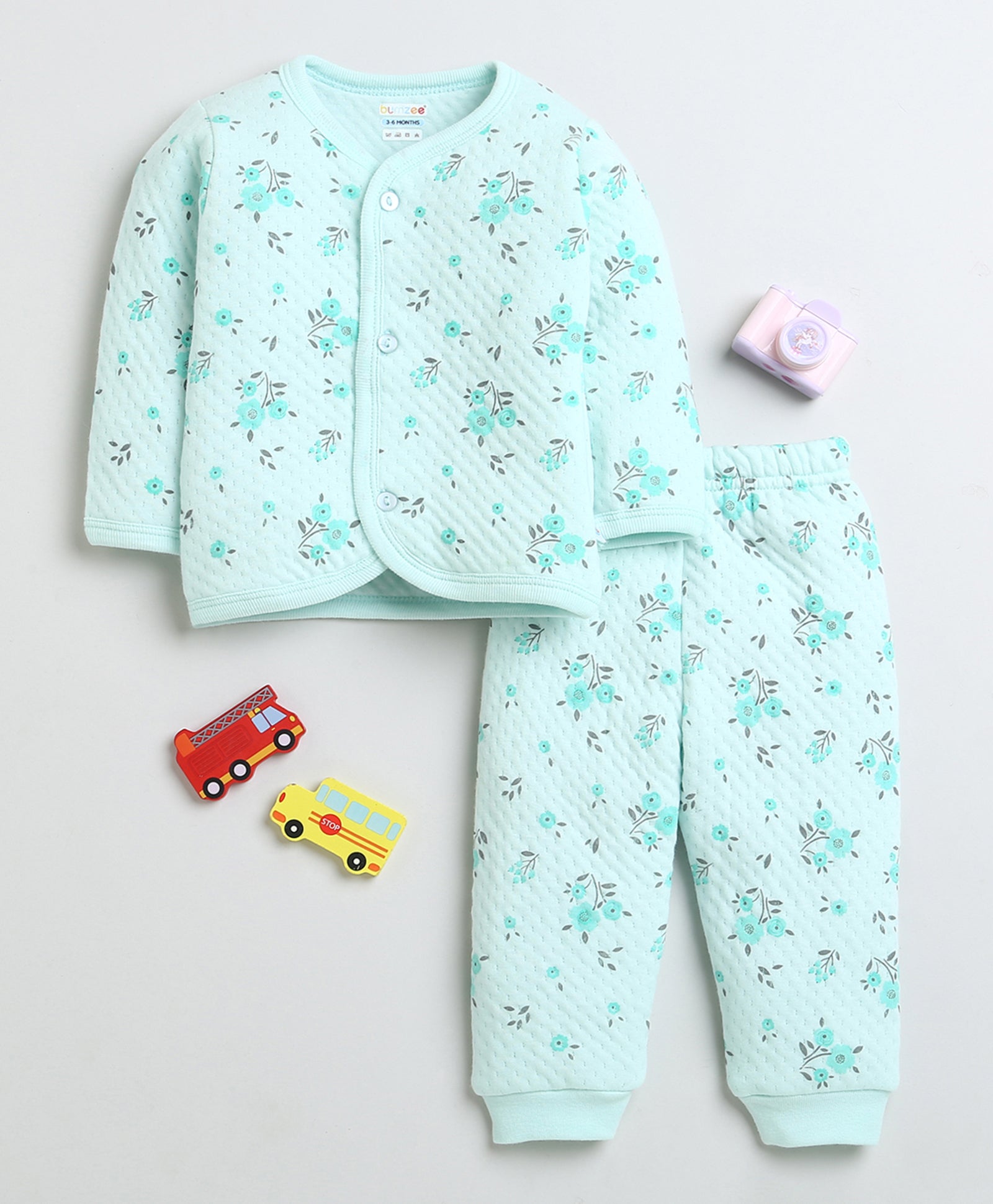 Girls Polyfill Floral Polyfill Set - Mint
