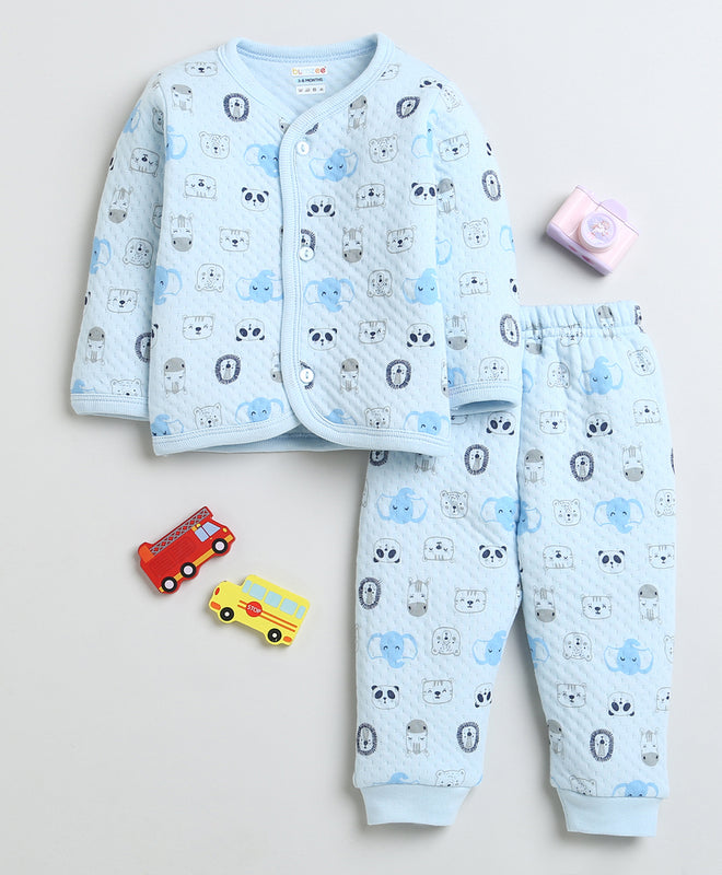 Boys Polyfill Animal Face Polyfill Set - Sky Blue