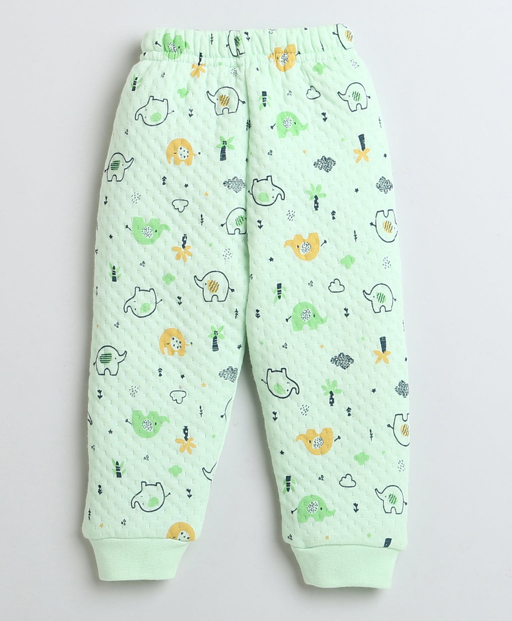 Bumzee Sea Green Animal Print Winter Set, Full Sleeves, Padded