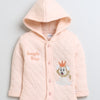 Boys Polyfill Lion Hooded Sweatshirt - Peach