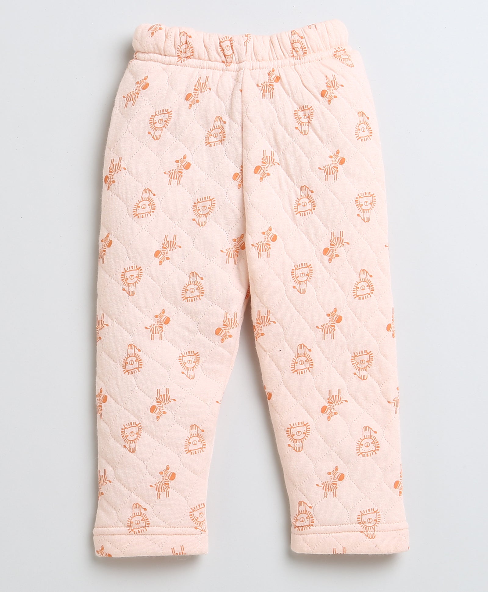 Boys Polyfill Lion Hooded Sweatshirt - Peach
