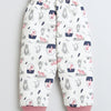 Girls Fleece Cat Hooded Sweatshirt - Pink & Off White