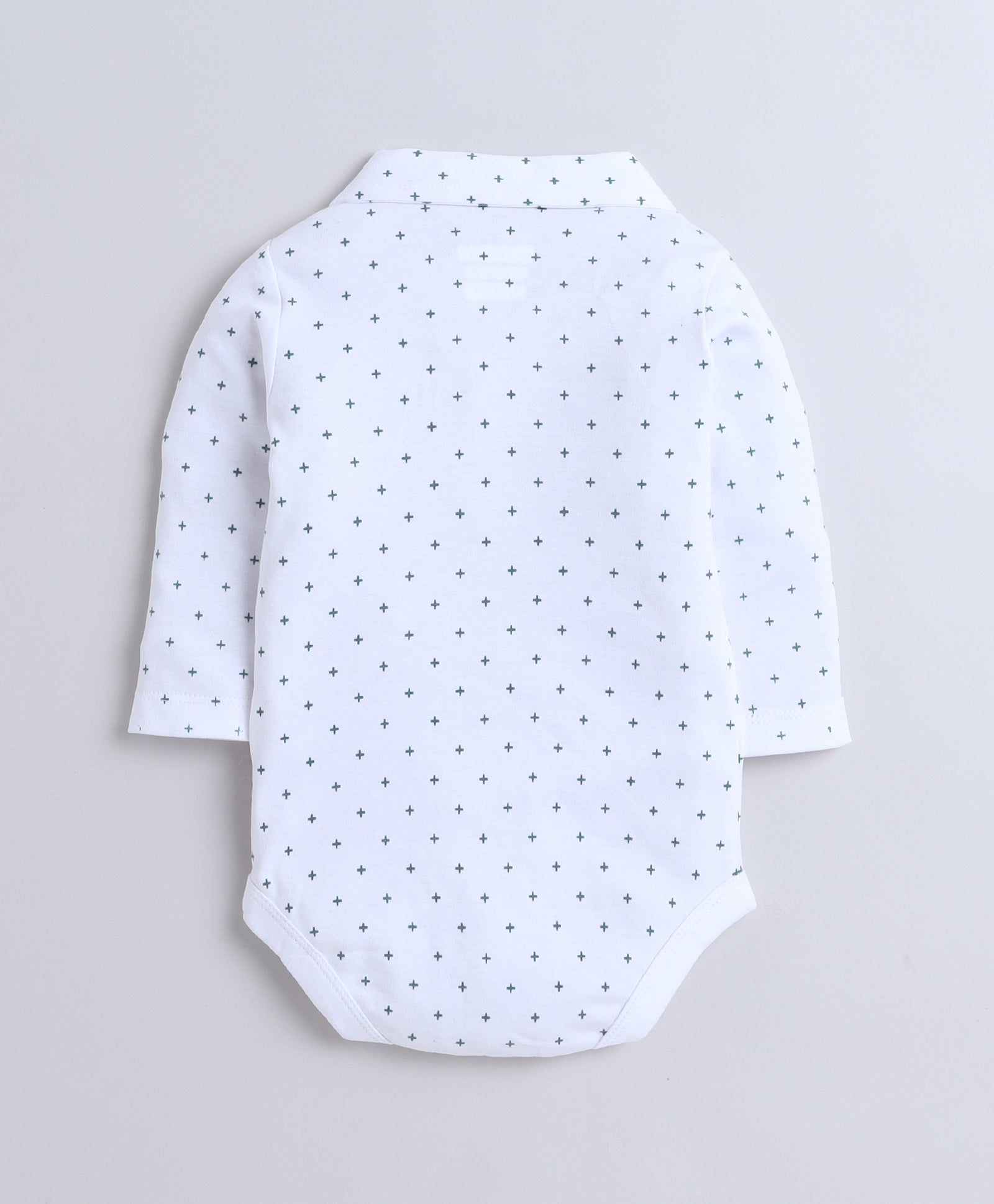 Boys 100% Cotton Graphic Bodysuit Set - Bottle Green & White