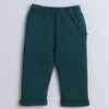Boys 100% Cotton Graphic Bodysuit Set - Bottle Green & White