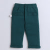 Boys 100% Cotton Graphic Bodysuit Set - Bottle Green & White