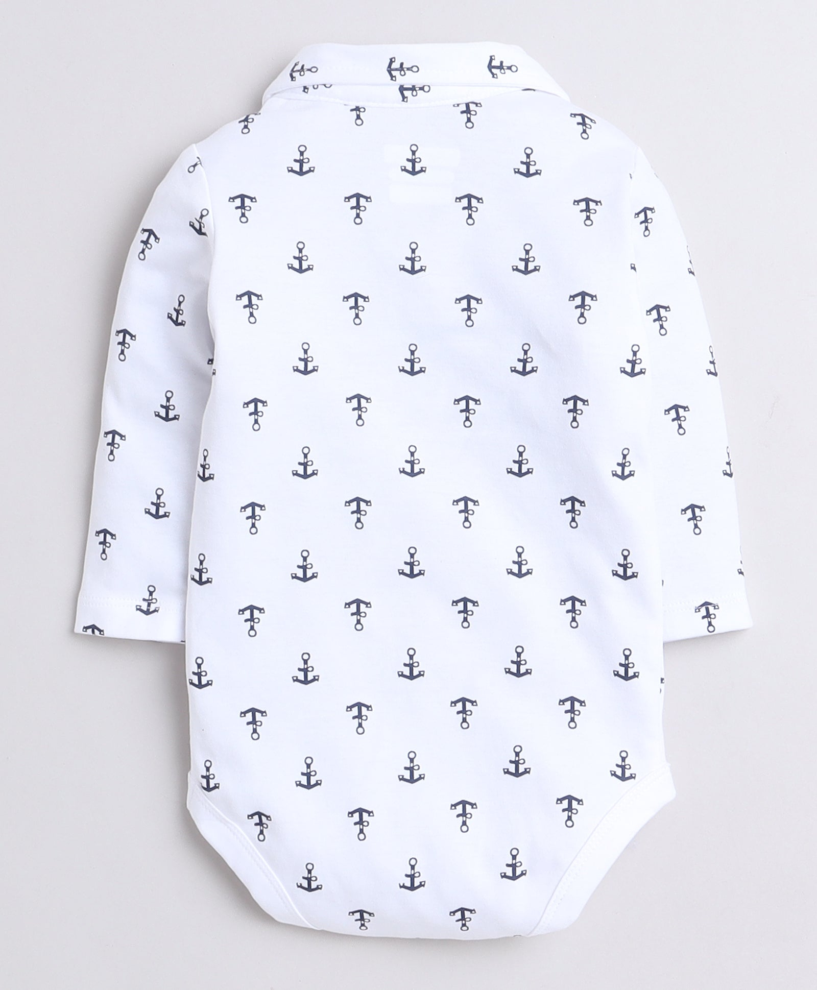 Boys 100% Cotton Graphic Bodysuit Set - Navy & White