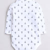 Boys 100% Cotton Graphic Bodysuit Set - Navy & White