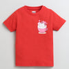 BUMZEE Red & Yellow Girls Half Sleeves Cotton T-Shirts Pack Of 2