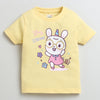 BUMZEE Red & Yellow Girls Half Sleeves Cotton T-Shirts Pack Of 2