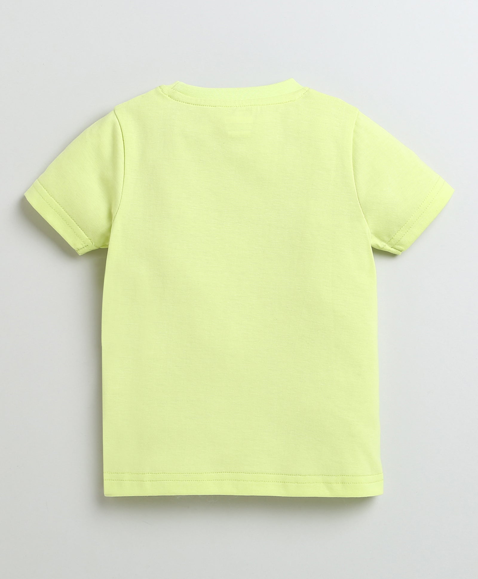 BUMZEE Pink & Lime Green Girls Half Sleeves Cotton T-Shirts Pack Of 2