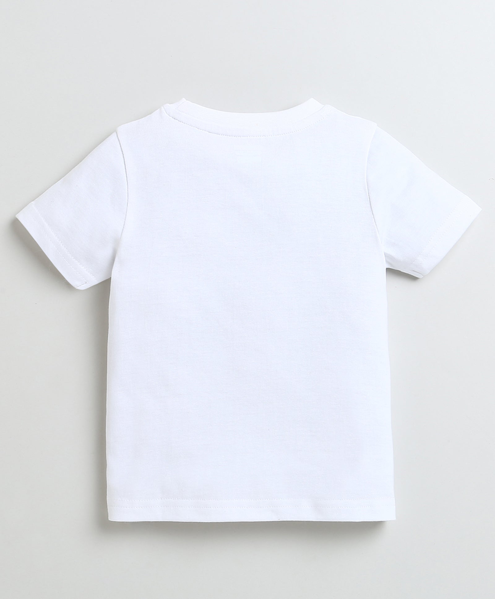 BUMZEE White & Lavender Girls Half Sleeves Cotton T-Shirts Pack Of 2