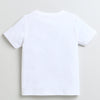 BUMZEE White & Lavender Girls Half Sleeves Cotton T-Shirts Pack Of 2