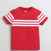BUMZEE Blue & Red Boys Half Sleeves Cotton T-Shirts Pack Of 2