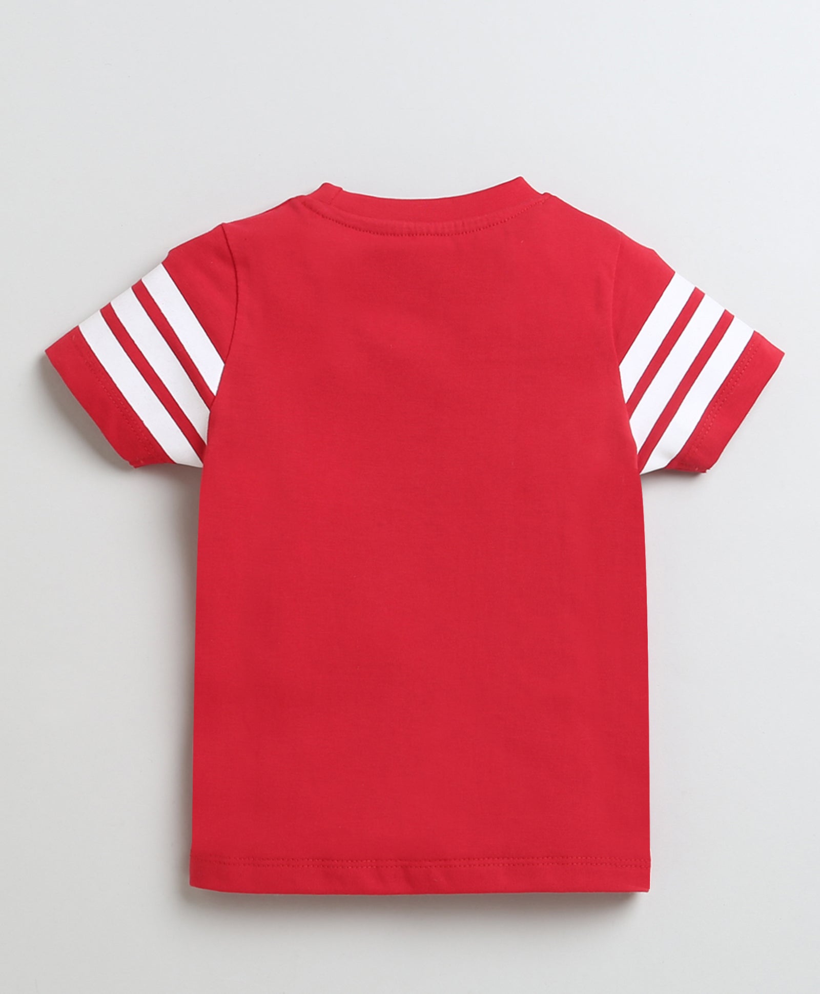 BUMZEE Blue & Red Boys Half Sleeves Cotton T-Shirts Pack Of 2