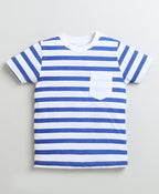 Bumzee Navy & White Graphic Print T-Shirt, Pack of 2, Half Sleeves, 100% Cotton