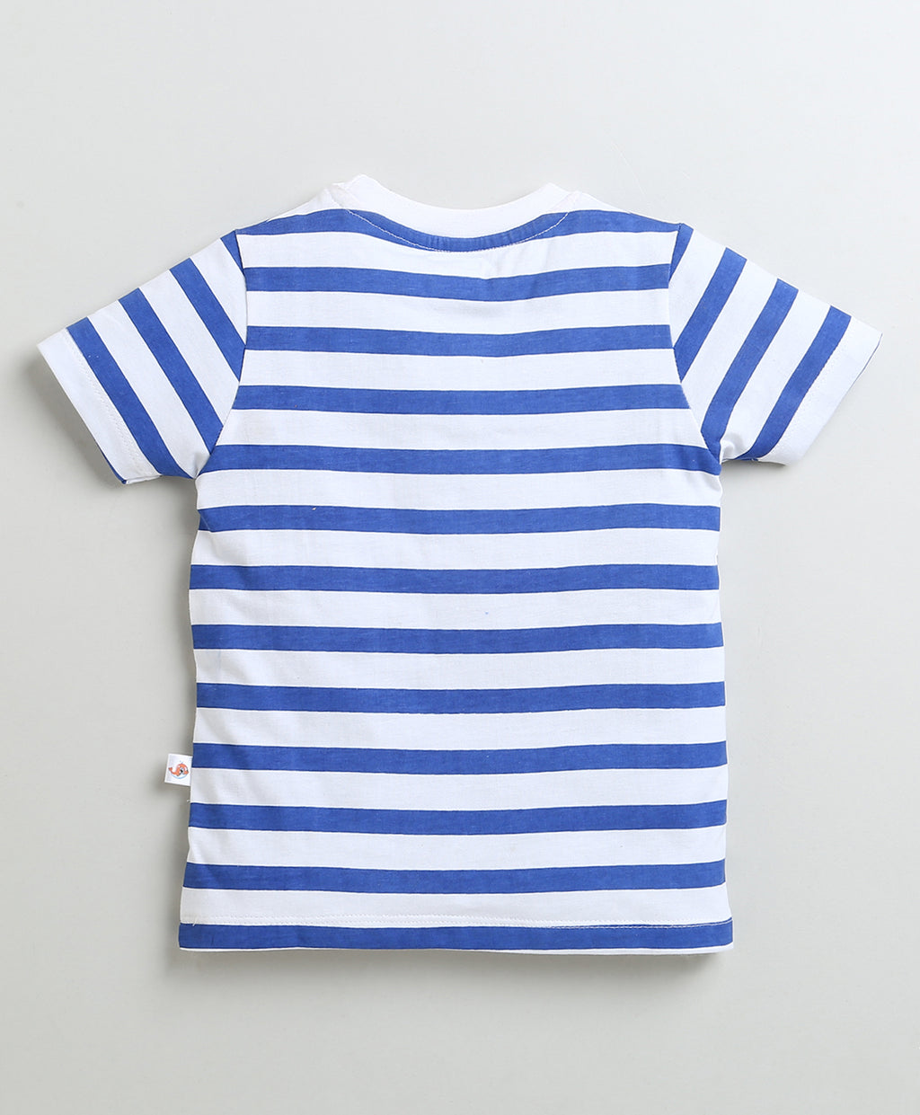 Bumzee Navy & White Graphic Print T-Shirt, Pack of 2, Half Sleeves, 100% Cotton